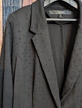 Black On Black Polka Dot Blazer